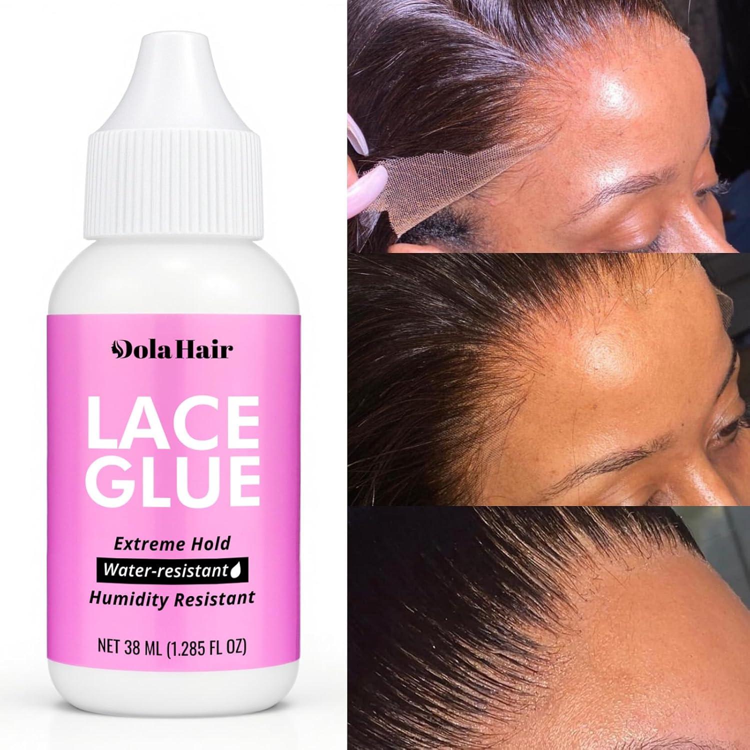 imageDolahair Wig Glue Spray for Front Lace Wig Lace Melting Spray for Wigs Melting Spray Lace Bond Spray Lace Glue Kit Wig Install Kit