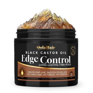 Edge Control Gel for 4C Hair Braiding Hair Gel Firm Hold, Hair Styling Wax Non-Greasy No Flaking 4.2 Oz